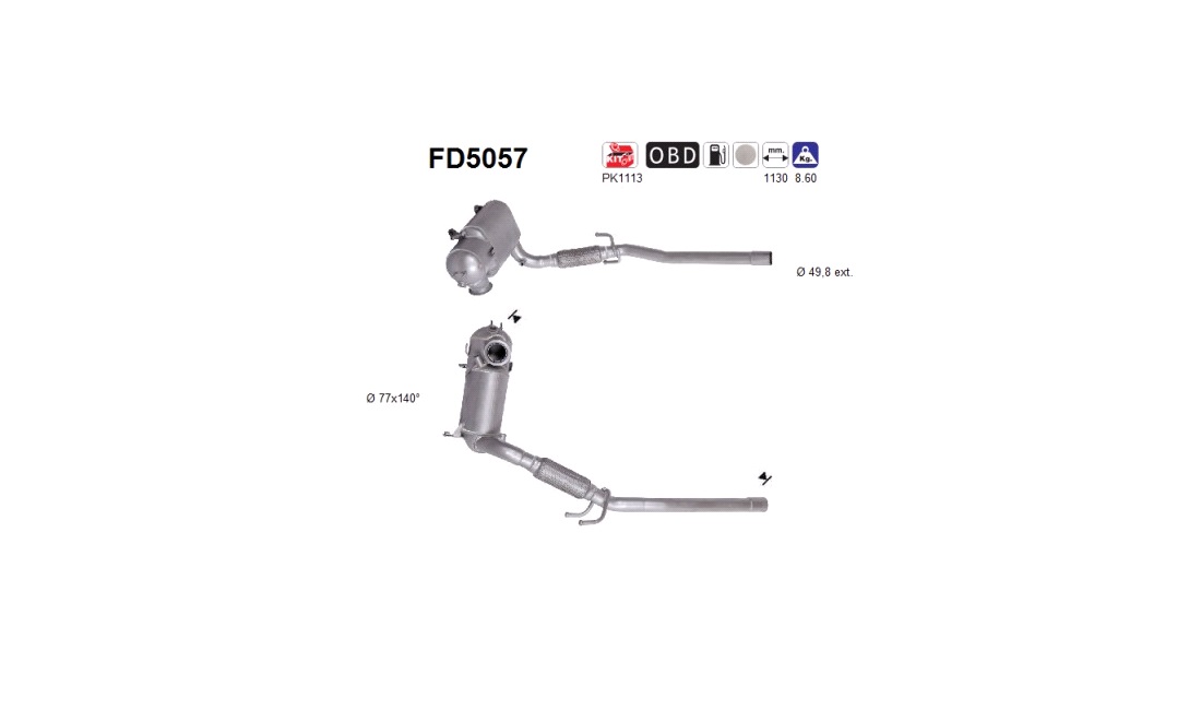  Sot-/partikelfilter, avgassystem