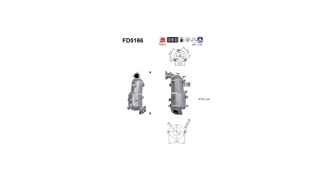  Sot-/partikelfilter, avgassystem