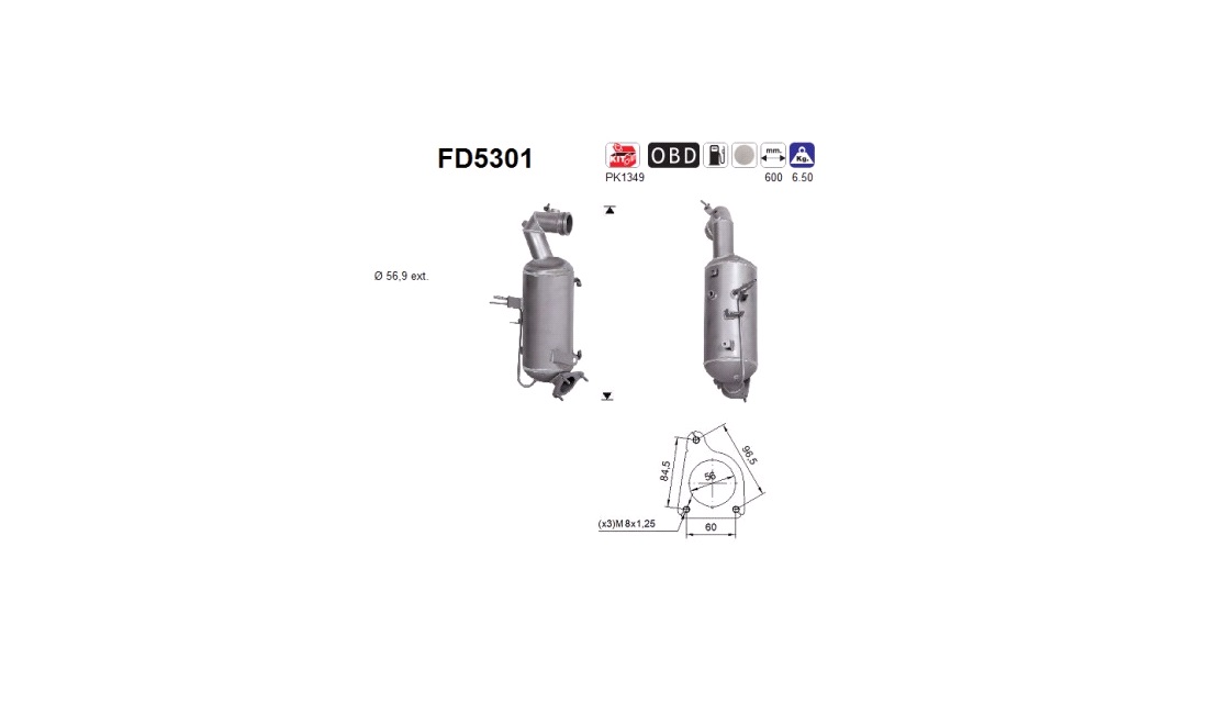  Sot-/partikelfilter, avgassystem