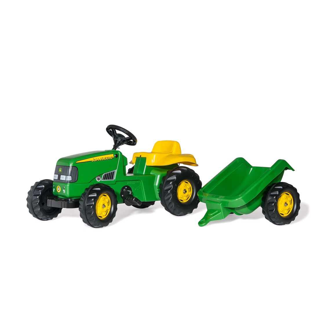 Rolly toys John Deere barntraktor med släp
