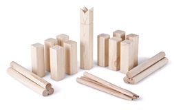 Kubb-set i tr&auml;