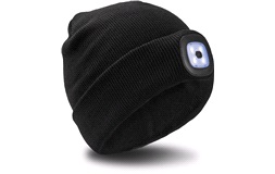 Mössa med LED-ljus, svart