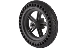 Bakhjul 8,5" m/solitt däck M365/M365 Pro