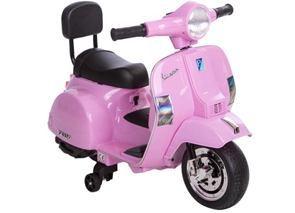El-scooter til børn 6V Vespa Pink