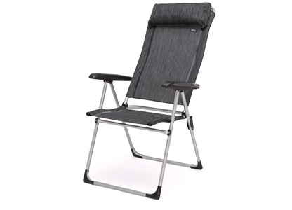Positionsstol, 5-indstillinger, sort/grå