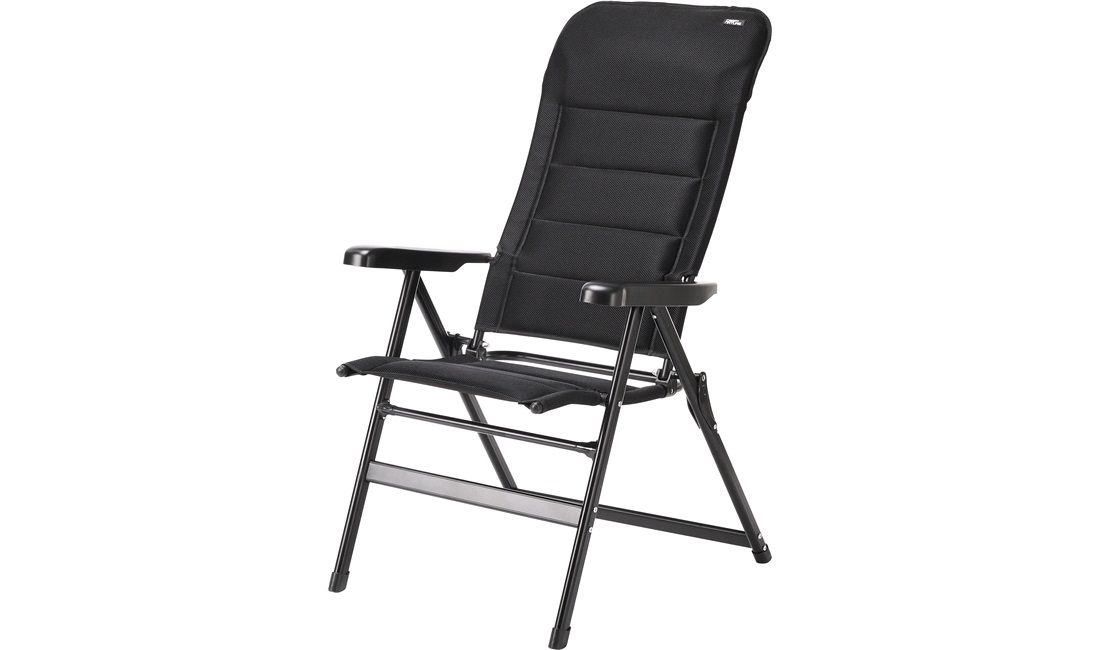  Campingstol, 3D Mesh Luxury svart/grå