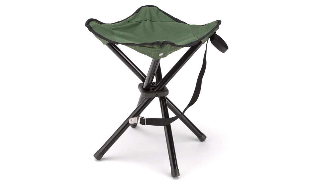  Campingpall, 4-ben, grön/svart