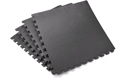 Gulvmatter 4stk 60x60x1cm m. kanter ISO