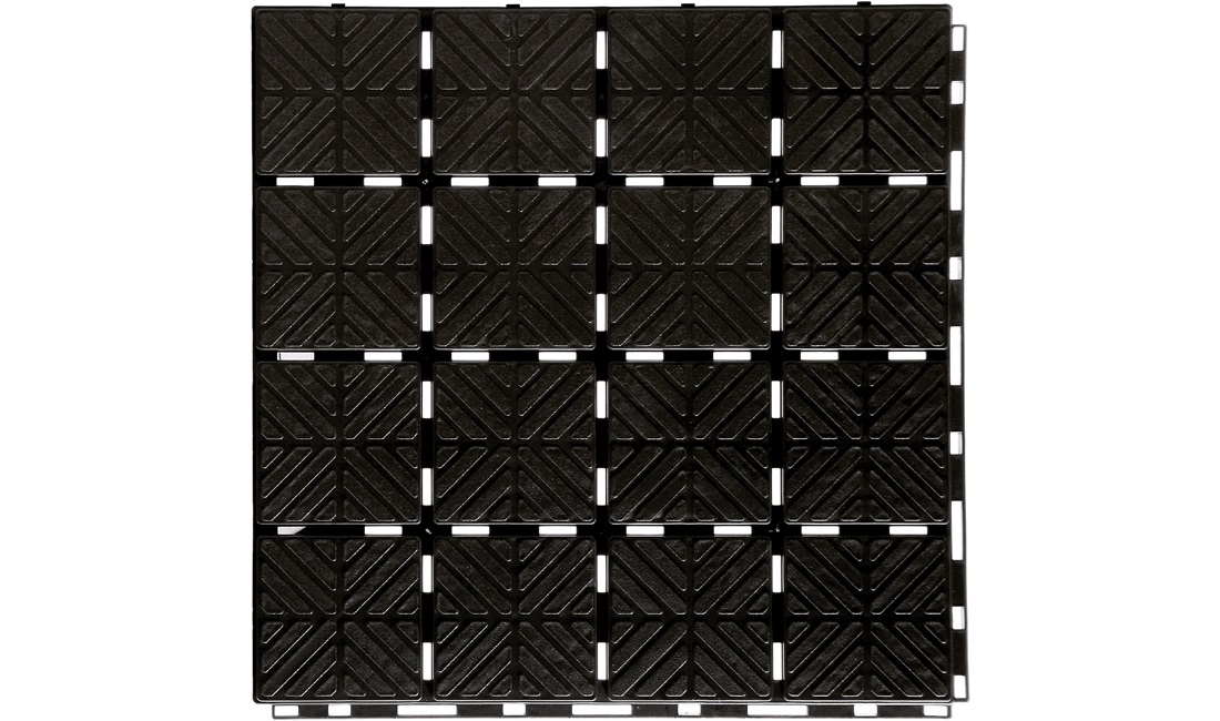  Golvplattor 1,5 kvm klick-golv i svart PP