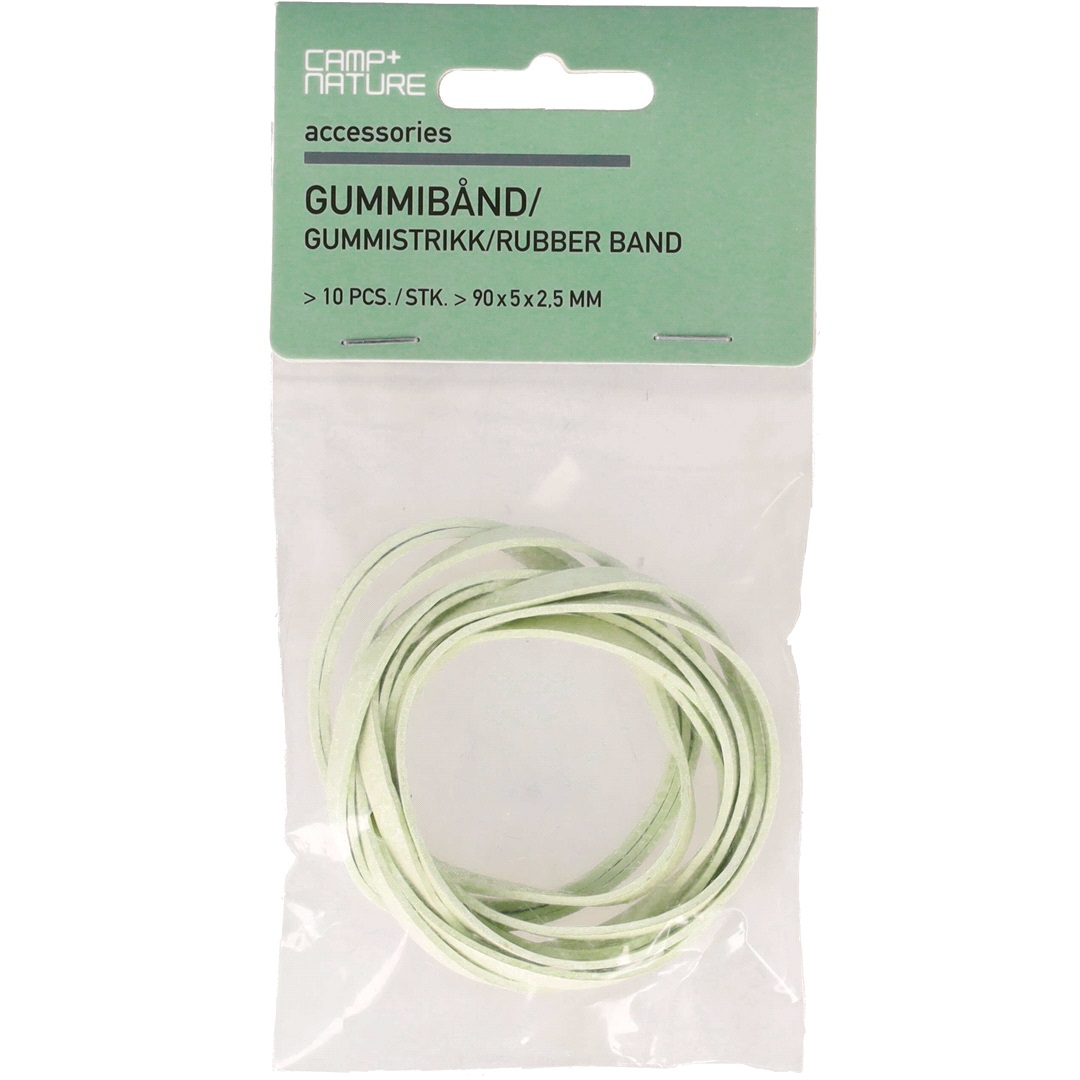 Camp+Nature Gummiband 10 st: 80 x 5 x 3 mm