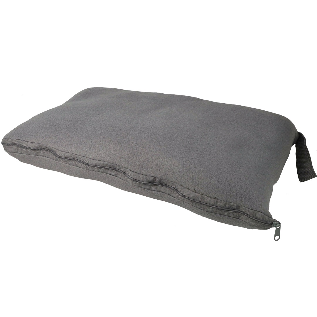 Camp+Nature Fleece filt/kudde 2-i-1 Polar Mörk Grå
