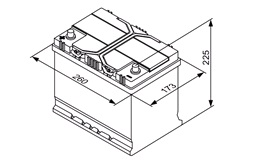 Batteri - 0 092 S40 270 - S4 - (BOSCH)