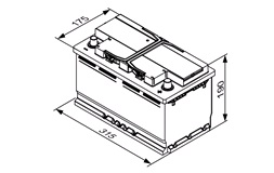 Batteri 0 092 S4E 111 S4E EFB (BOSCH)