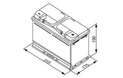 Batteri - 0 092 S50 110 - S5 - (BOSCH)