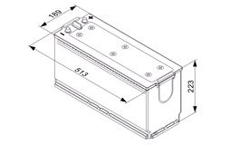 Batteri - 0 092 T40 760 - T4 - (BOSCH)