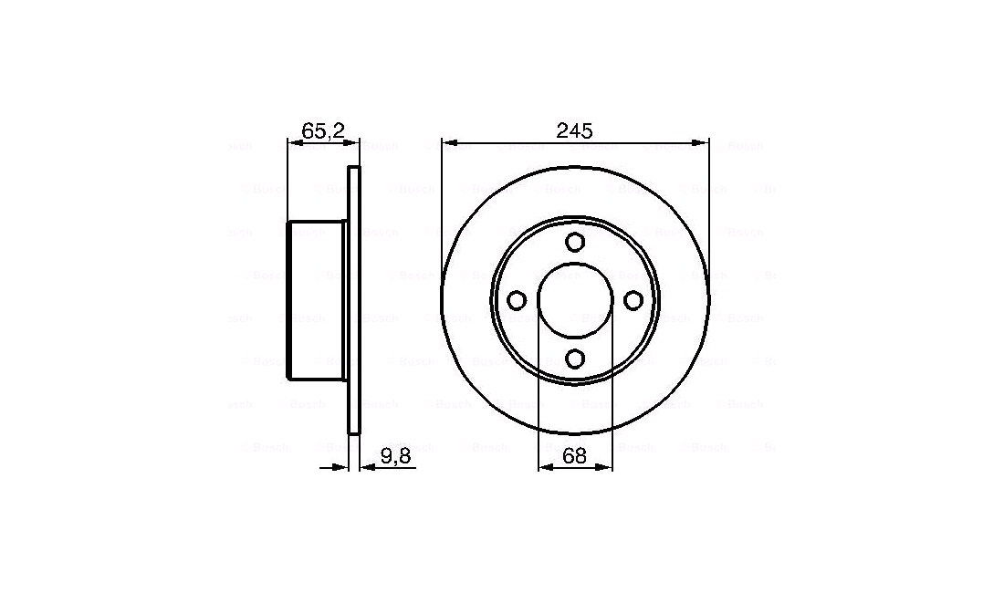  Bremseskive 245 x 10 mm