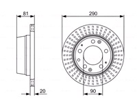  Bremseskive 290 x 20 mm