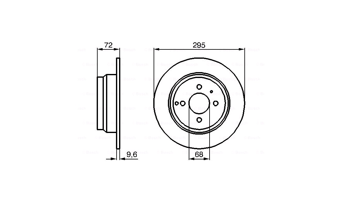  Bremseskive 295 x 10 mm