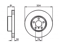  Bremseskive 324 x 30 mm