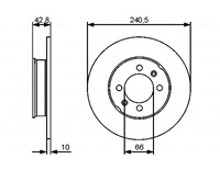  Bremseskive 240 x 10 mm