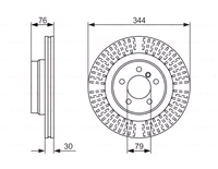 Bremseskive 344 x 30 mm