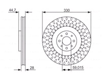  Bremseskive 330 x 28 mm