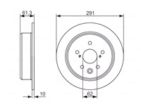  Bremseskive 291 x 10 mm