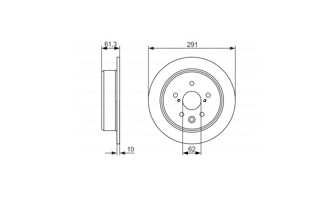  Bremseskive 291 x 10 mm