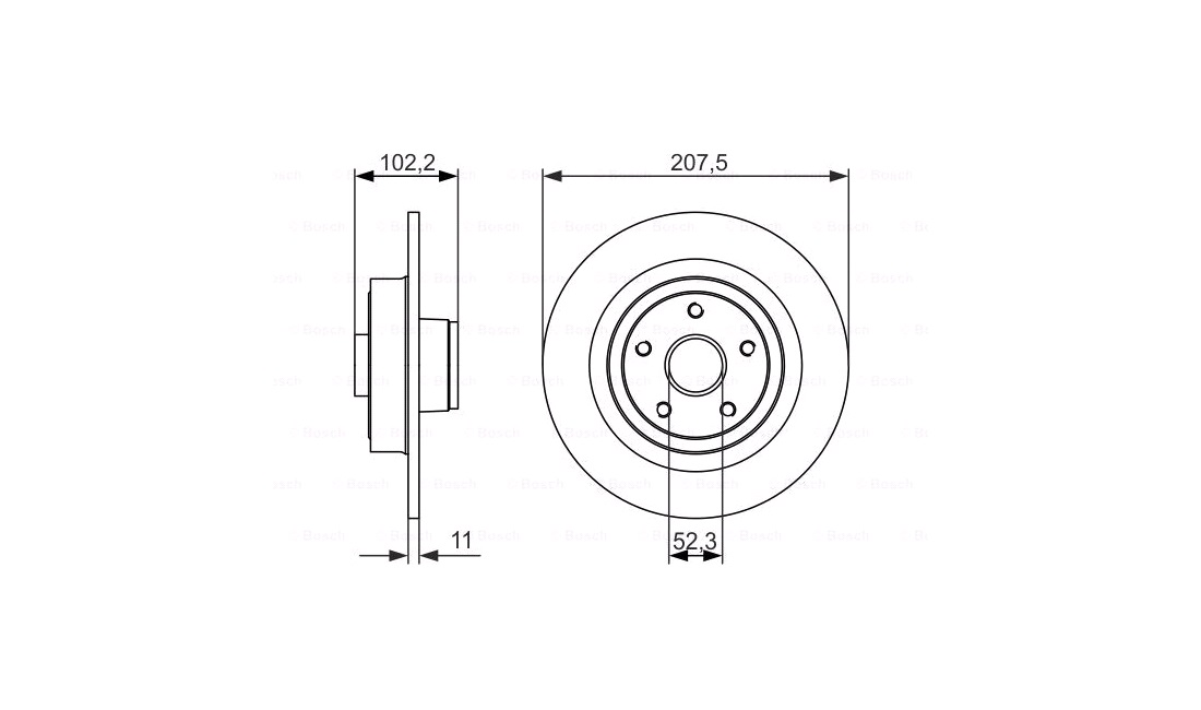  Bremseskive 300 x 11 mm