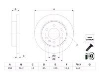  298 x 18 mm