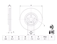  360 x 30 mm