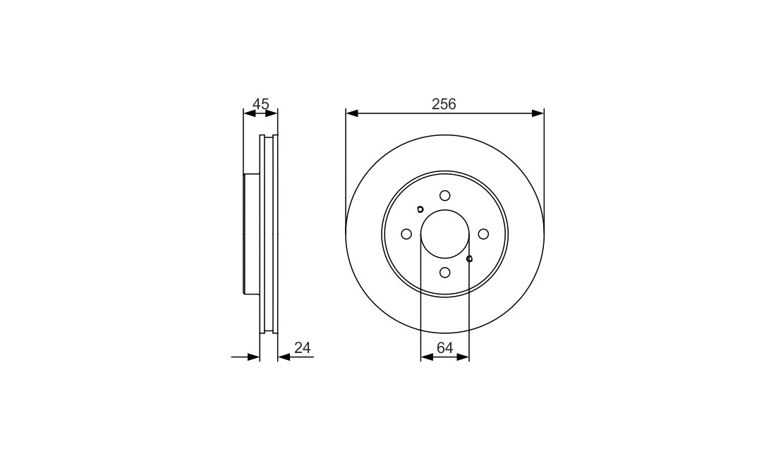  Bremseskive 256 x 24 mm
