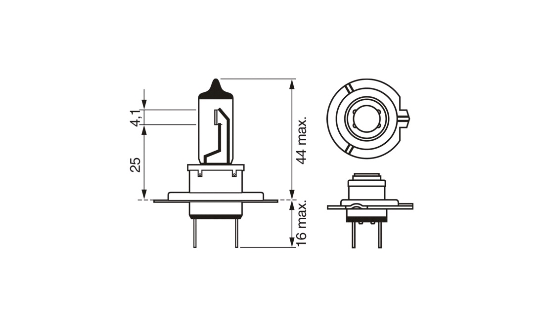  Pære Plus 90 H7 12V (Bosch)