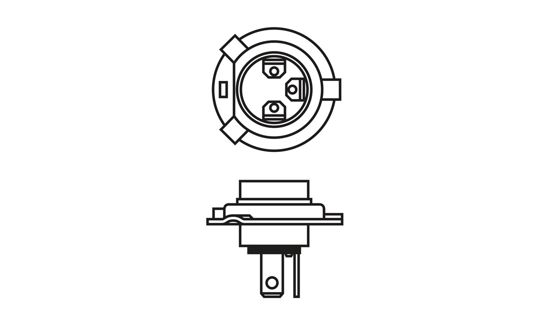  Pære Plus 90 H4 12V (Bosch)