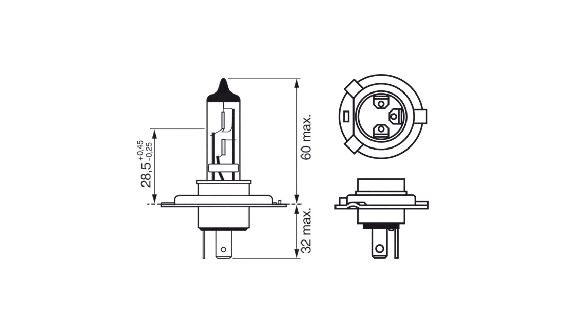  Lampa Xenon Blue H4 (Bosch)