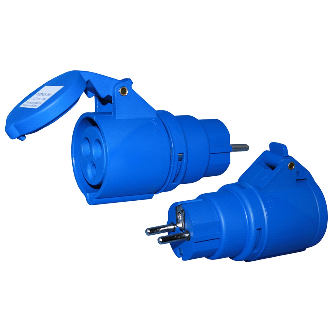 Cabe Lights Adapterkontakt CEE hon - Schuko Han