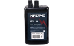 Batteri, 6 volt med fjær, Blokkbatteri