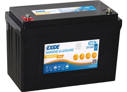 Batteri Exide 12V-125Ah EV1600 Li-Ion