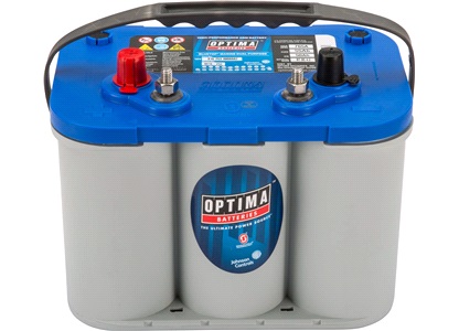 Blå Optima Batteri 12V 55Ah 765CCA, BTDC