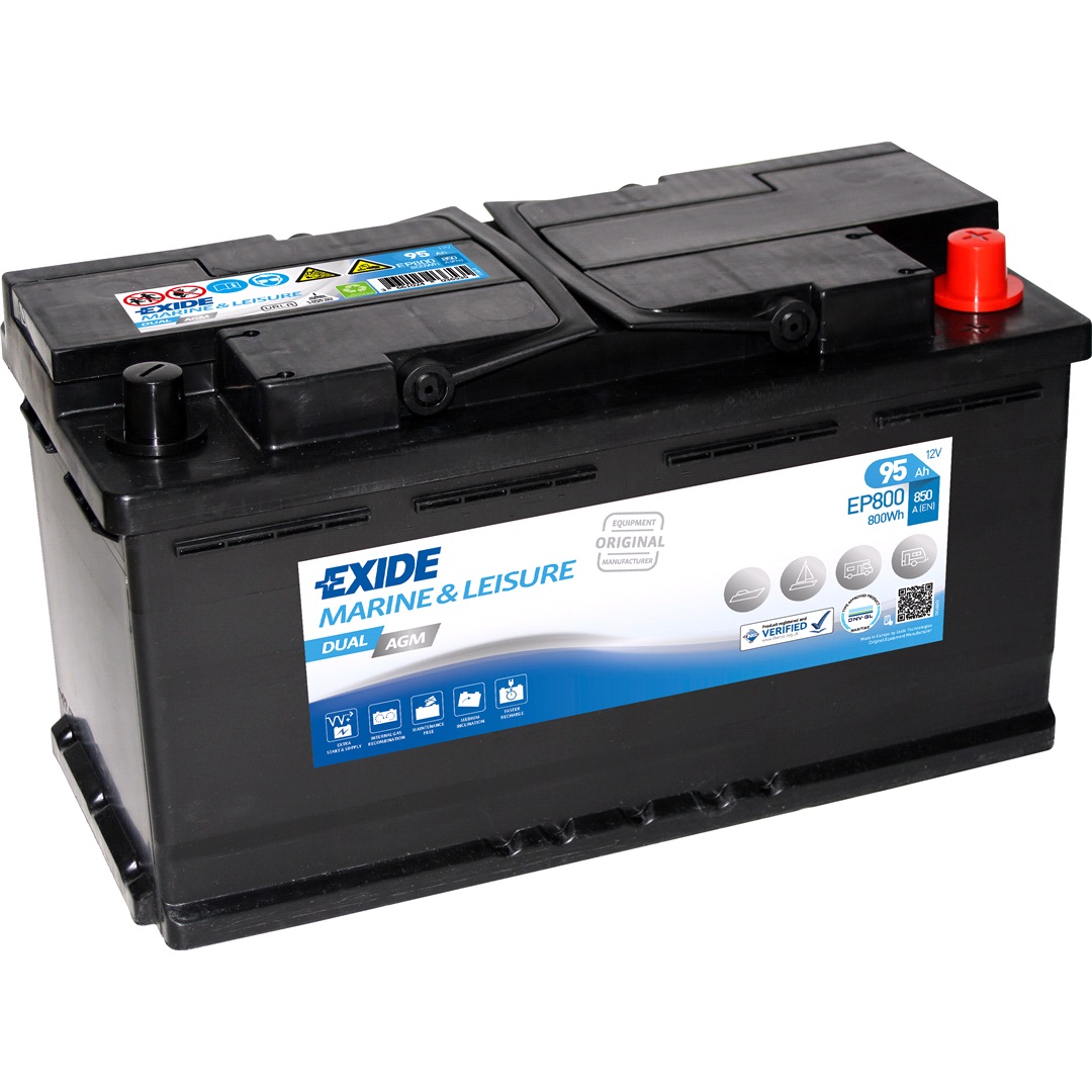 Exide Startbatteri Ep800 Exide Dual Agm (Exide