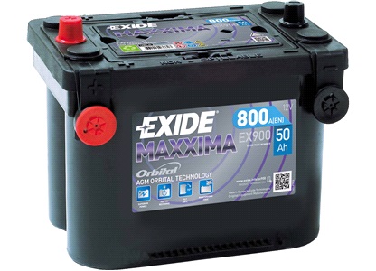 Batteri Exide 12V-50Ah EX900 AGM MAXXIMA