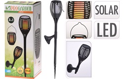 Fackla m flamme LED multifunktion Svart