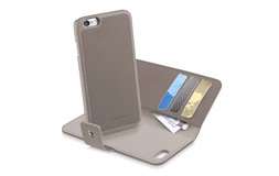 Mobilcover m/korthållare Iphone 6 grå