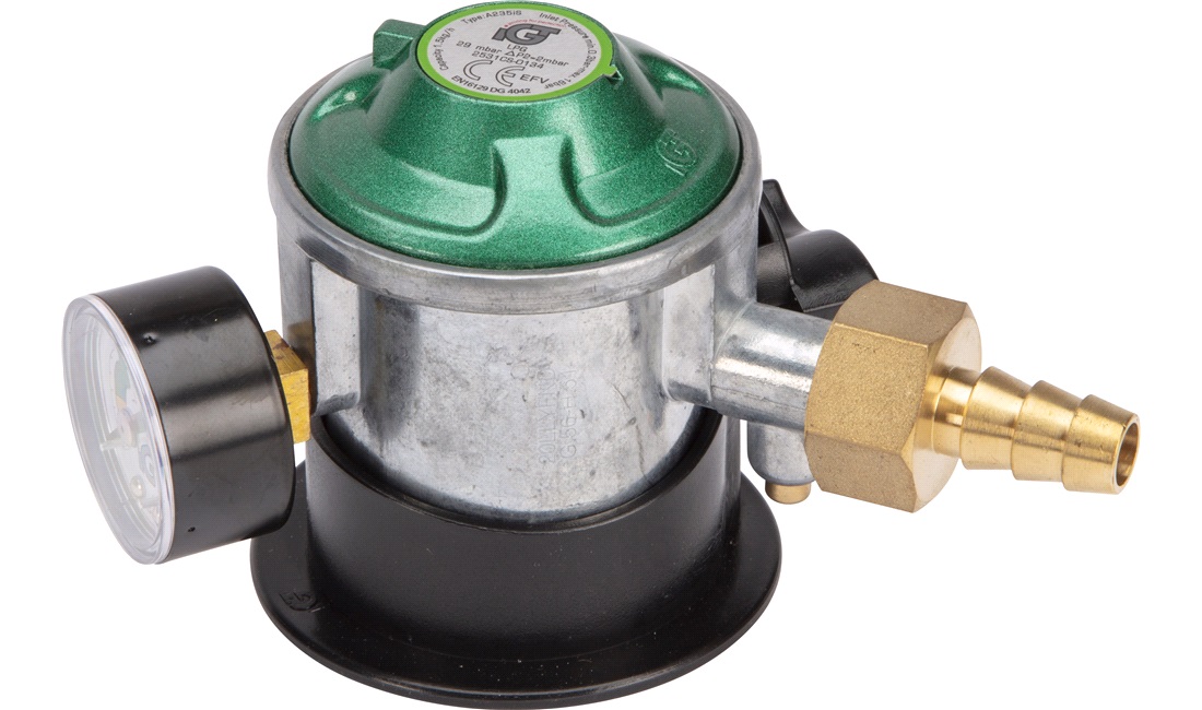  Gasregulator m/manometer Flaskegas 10mm