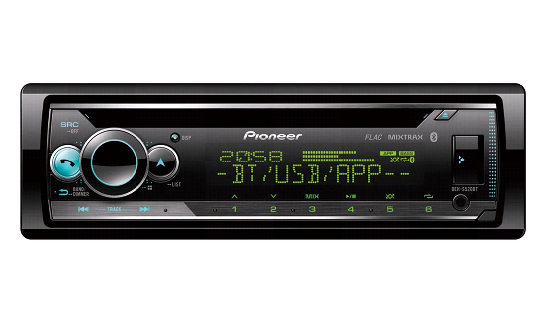  Pioneer DEH-S520BT CD/BT/USB/iPod 1DIN