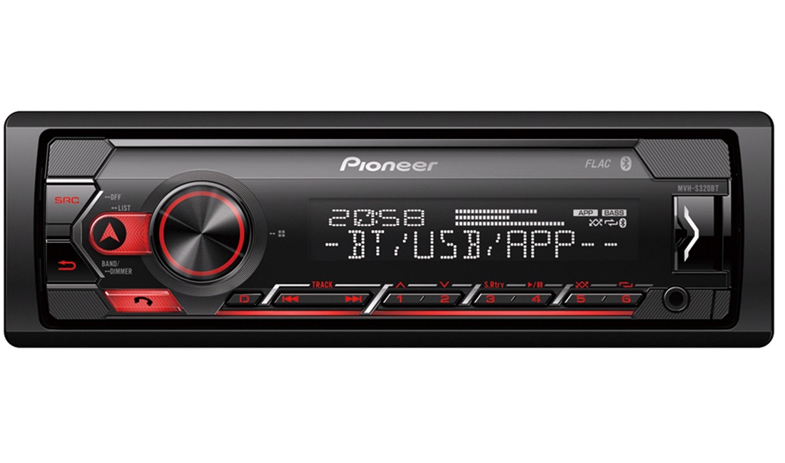 Pioneer MVH-S320BT 1DIN BT/USB/iPod - - thansen.dk
