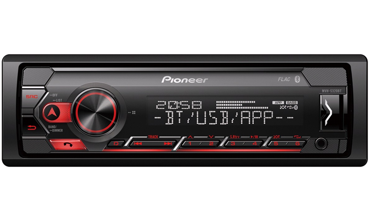  Pioneer MVH-S320BT 1DIN BT/USB/iPod