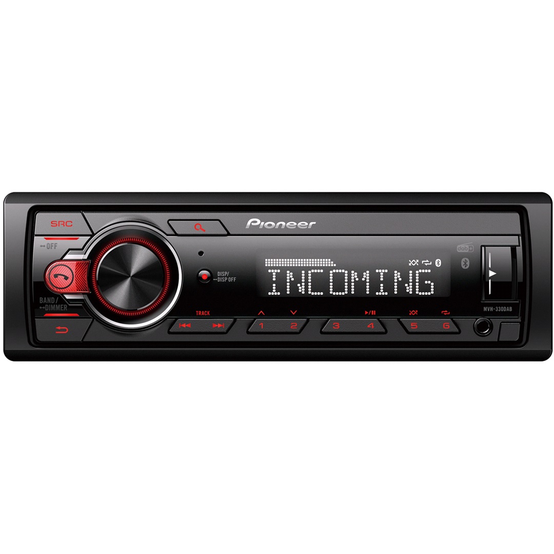 Pioneer Pioneer MVH-330DAB med Bluetooth 1DIN