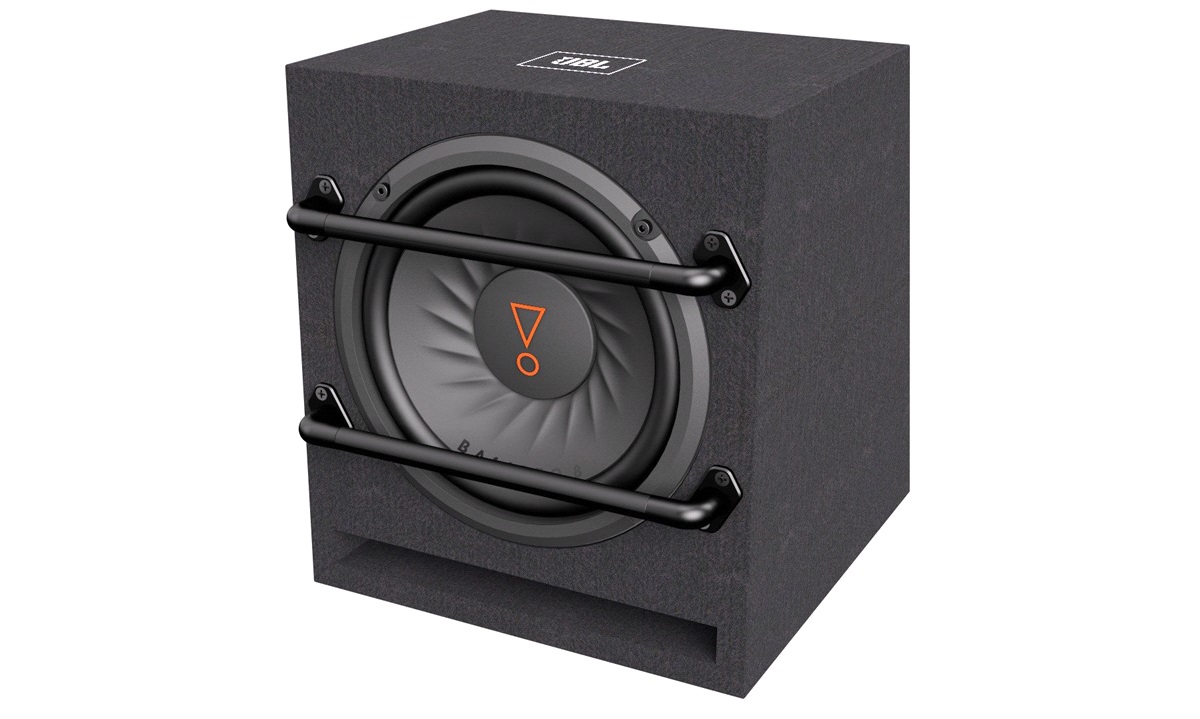 JBL Slim sealed aktiv subwoofer box Basbokse thansen.dk