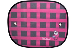 Solbeskytter 2 stk sort/pink Sparco Kids